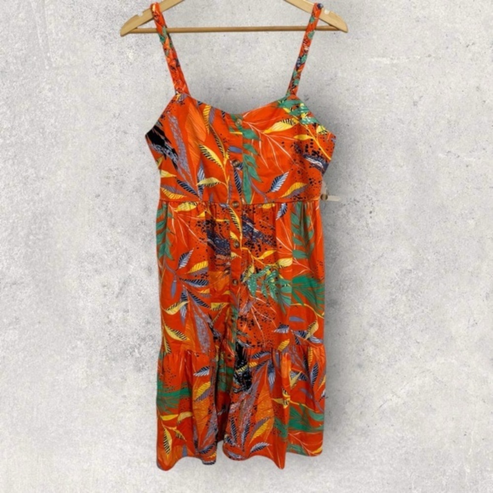 NWT BeachLunchLounge linen blend braided strap dress